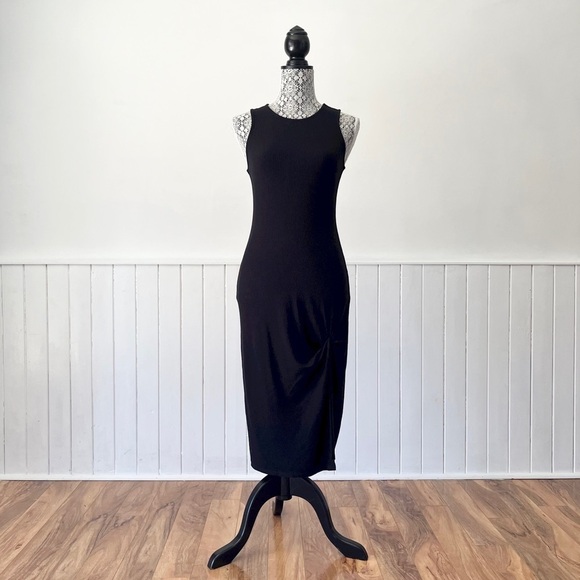 Dynamite Black Sleeveless Ribbed Knit Jersey Dress Size S - Picture 15 of 15